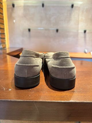 Zapatos Mocasines Beige Ante