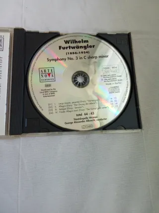 CD Wilhelm Furtwängler Sinfonia 3