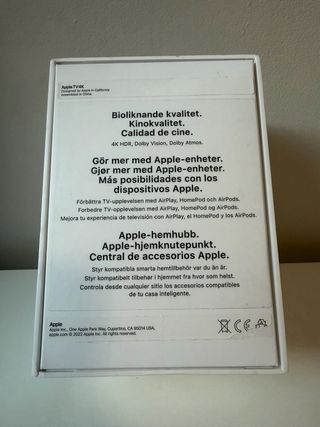 Caja VACIA de AppleTV 4K WiFi 64Gb