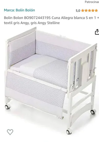 Mini Cuna Colecho Allegra Bolin Bolon