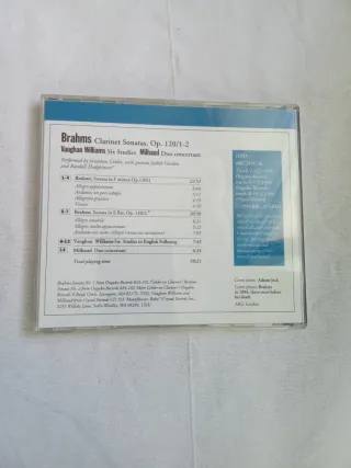CD Brahms Sonate per clarinetto