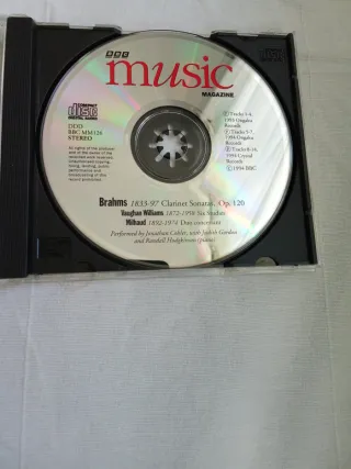 CD Brahms Sonate per clarinetto
