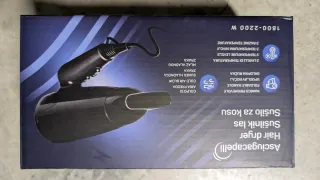 Asciugacapelli nuovo, mai usato, con scatola