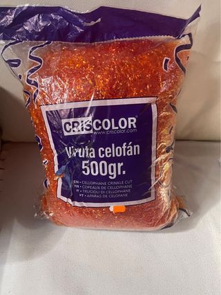 Viruta celofán naranja 500gr