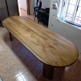Mesa comedor madera maciza extra grande