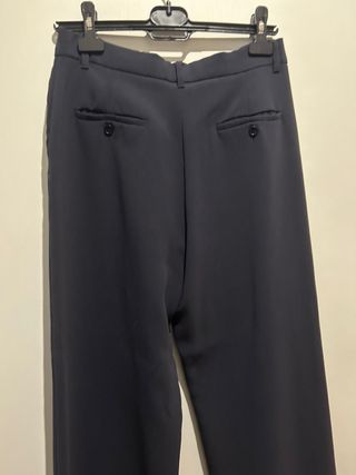 Pantalón ancho azul Max Mara Talla 40