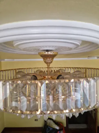 Lámpara Araña Cristal 62cm Diámetro