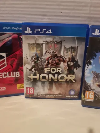 Lote 3 Juegos PS4: Driveclub, For Honor, Horizon