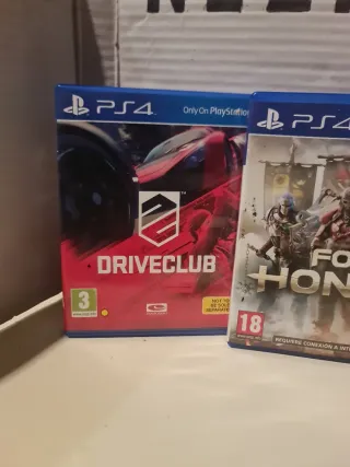 Lote 3 Juegos PS4: Driveclub, For Honor, Horizon