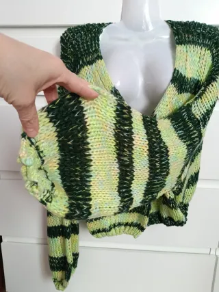 Jersey corto rayas verde y amarillo