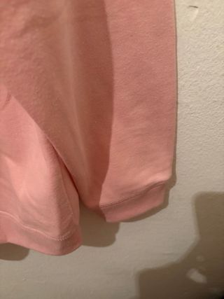 Sudadera rosa cuello redondo