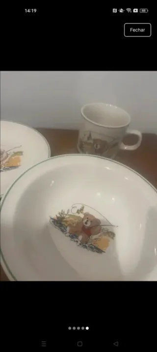 Conjunto loiça infantil vintage