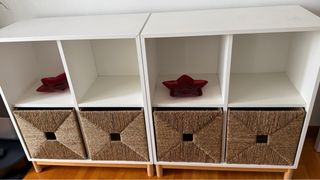 MUEBLE KALLAX + CAJAS KNIPSA (IKEA)