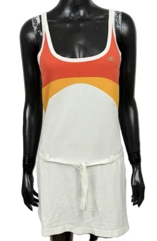 Vestito Lacoste Donna IT42 FR38 Cotone Tennis