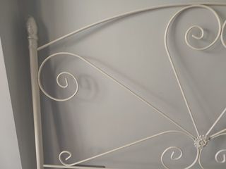 Cabecero forja blanco cama 1,35m