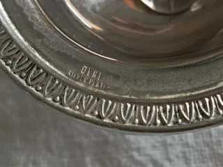 Saliera vintage OLRI ovale silverplated