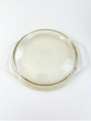 BANDEJA VINTAGE DE METAL  Y CRISTAL.