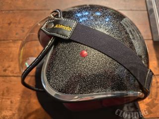 Casco Moto Glitter Nero con Visiera