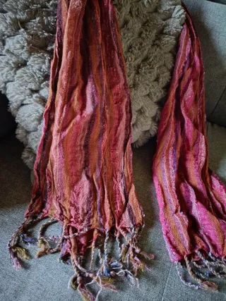 Sciarpa donna con frange