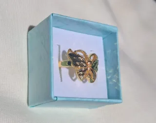 Anillo Triple baño de Oro 18K