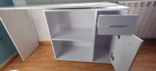 Escritorio esquinero blanco