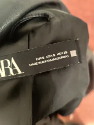 Cazadora Biker Zara Negra