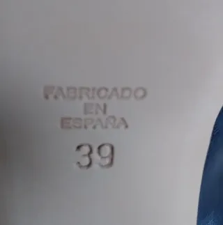 Talla 39. Zapatos tacón Gloria Ortiz Piel. Azul