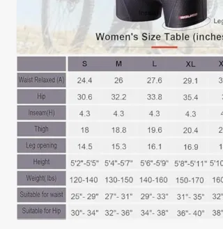 Mutande ciclismo donna SOUKE Tg XL