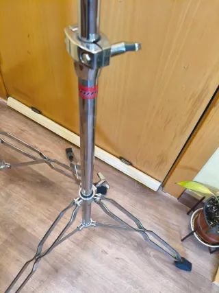 Pies plato recto y jirafa batería percusión