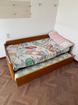 Camas simples nido/Supletorias estructura madera