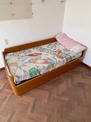 Camas simples nido/Supletorias estructura madera