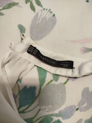 Vestido gasa blanco con pedrería