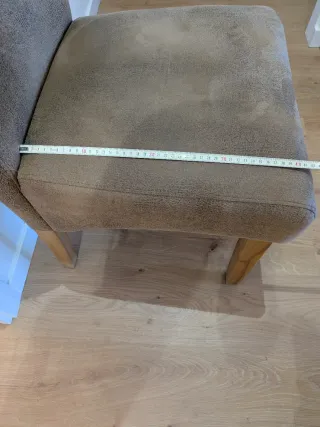 Sillas de salón tapizadas (6 unidades)