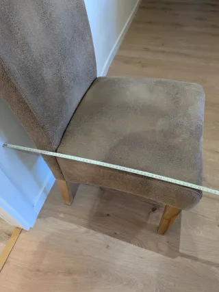 Sillas de salón tapizadas (6 unidades)