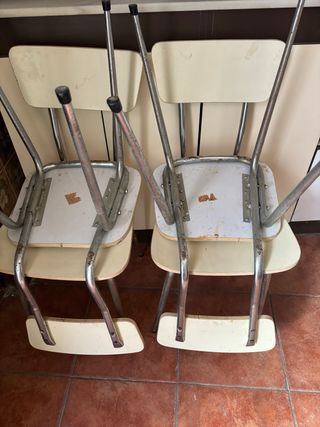 Lote 4 Sillas Vintage Años 60/70