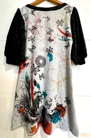 Vestido algodón Smash estampado mariposas