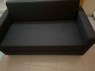 Sofá Cama Solsta Ikea Negro/Gris