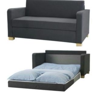 Sofá Cama Solsta Ikea Negro/Gris