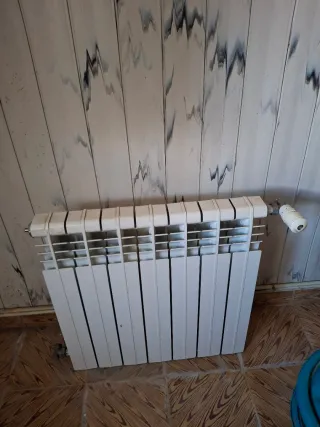 Lote 6 radiadores aluminio blanco