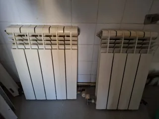 Lote 6 radiadores aluminio blanco