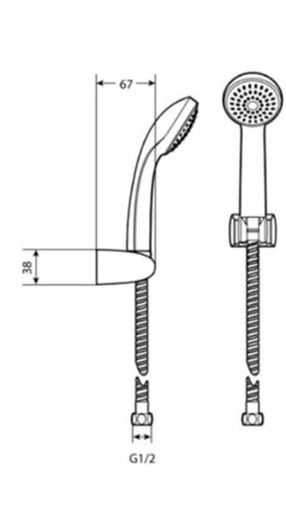 Miscelatore Doccia, Zoom Moon, Cromo