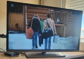 Televisor Panasonic Negro y Plateado