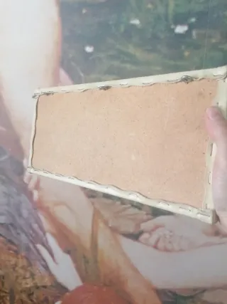 Perchero Vintage Cuero sintetico y Metal Años 70