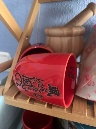 Tetera de porcelana roja, port aventura