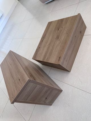 Mesitas de noche roble 40x32x15
