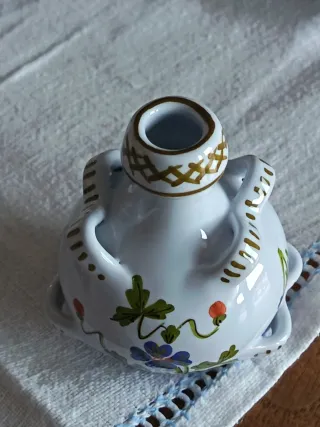 Oliera miniatura Faenza dipinta a mano