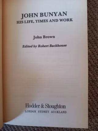 John Bunyan His Life, Times and Work