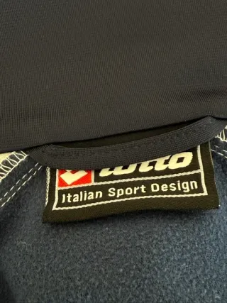 Felpa Lotto Uomo Blu Gialla Taglia L Poliestere