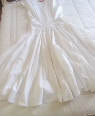 Vestido blanco de algodón