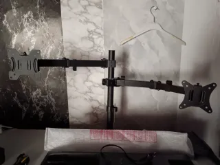 Soporte Doble Monitor PC Negro máx. 32"